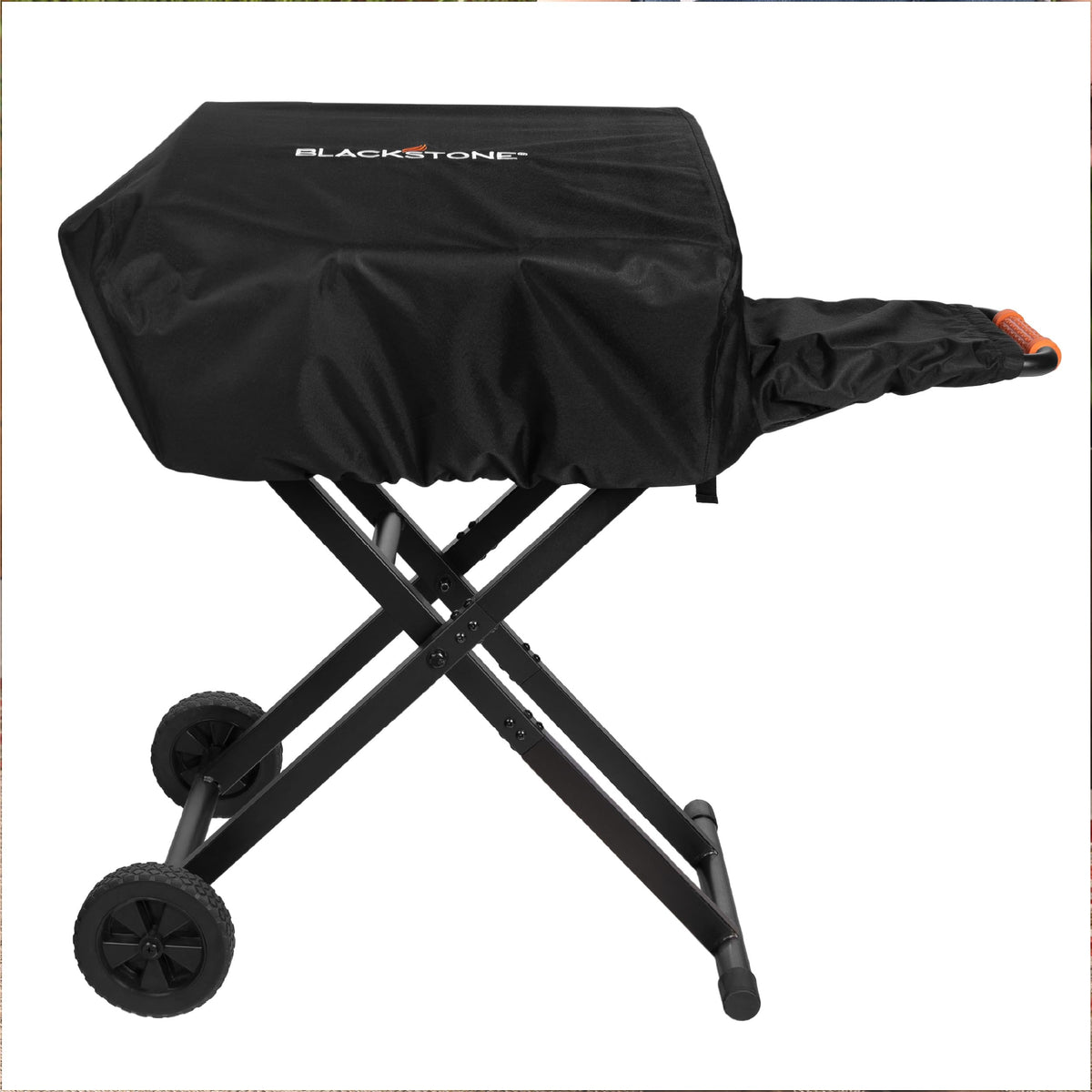 Blackstone 5608 weatherproof fabric shields the griddle from rain and sun