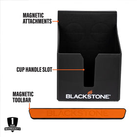 BLACKSTONE 5609 scratch-resistant pads protect the griddle surface.