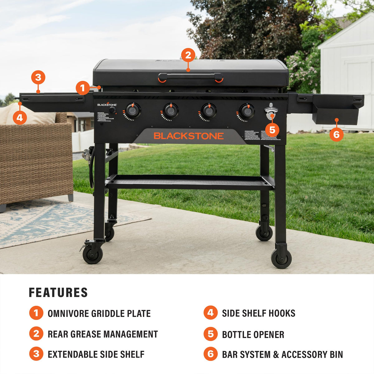 Blackstone Omnivore BAR System with accessory rail for customizable tools and accessories.