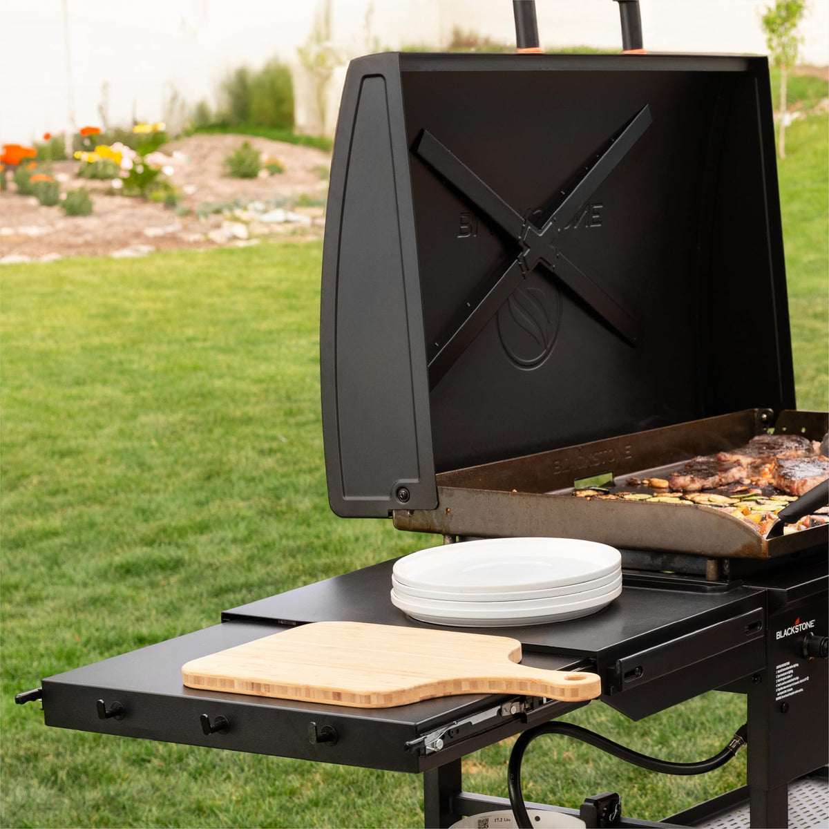 Blackstone Omnivore caster wheels enabling easy movement and storage.