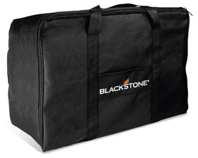 BLACKSTONE table top griddle carry bag closed shows snug weather-resistant protection for travel.