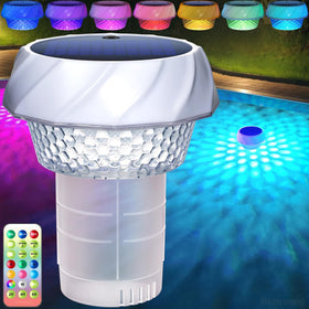 Blansong solar pool floater dispensing chlorine with sun-powered operation