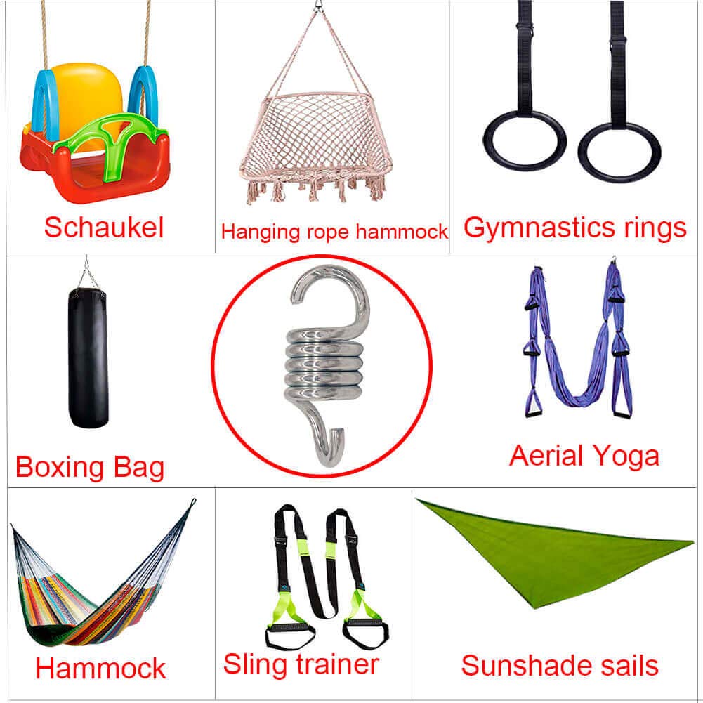 BLASCOOL hammock-spring-750lb-compact for heavy-duty ceiling mounts.