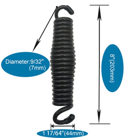 BLASCOOL heavy-duty steel springs provide strong support for hammocks
