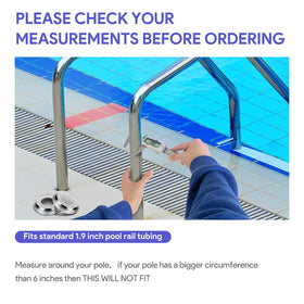 Universal fit for most 1.9 inch diameter ladders with precise dimensions.