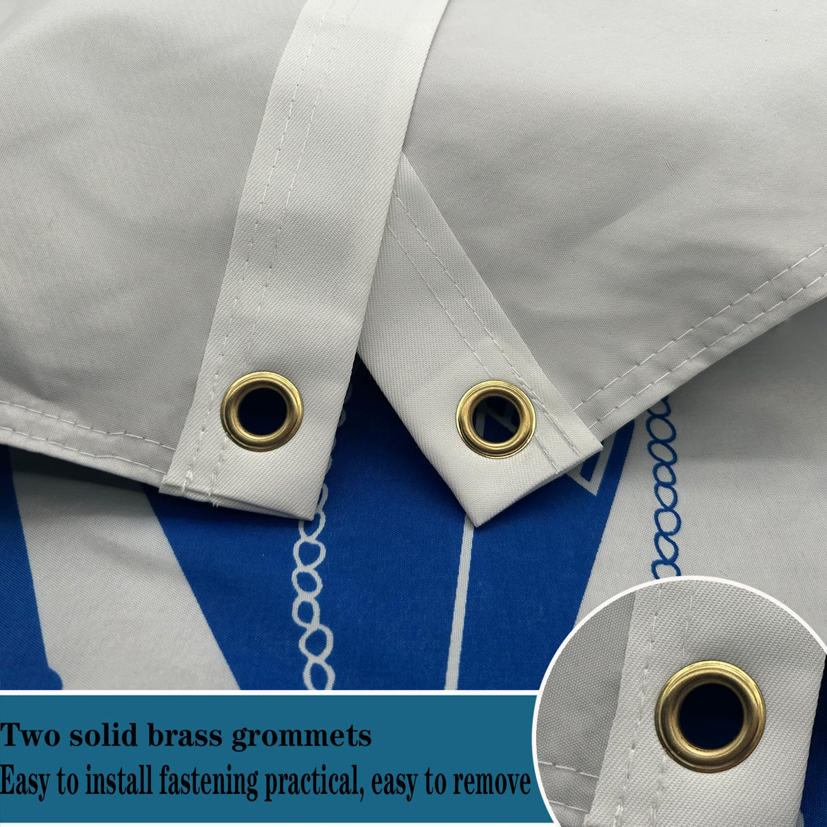 Bleshope army flag copper grommets ensure secure outdoor attachment