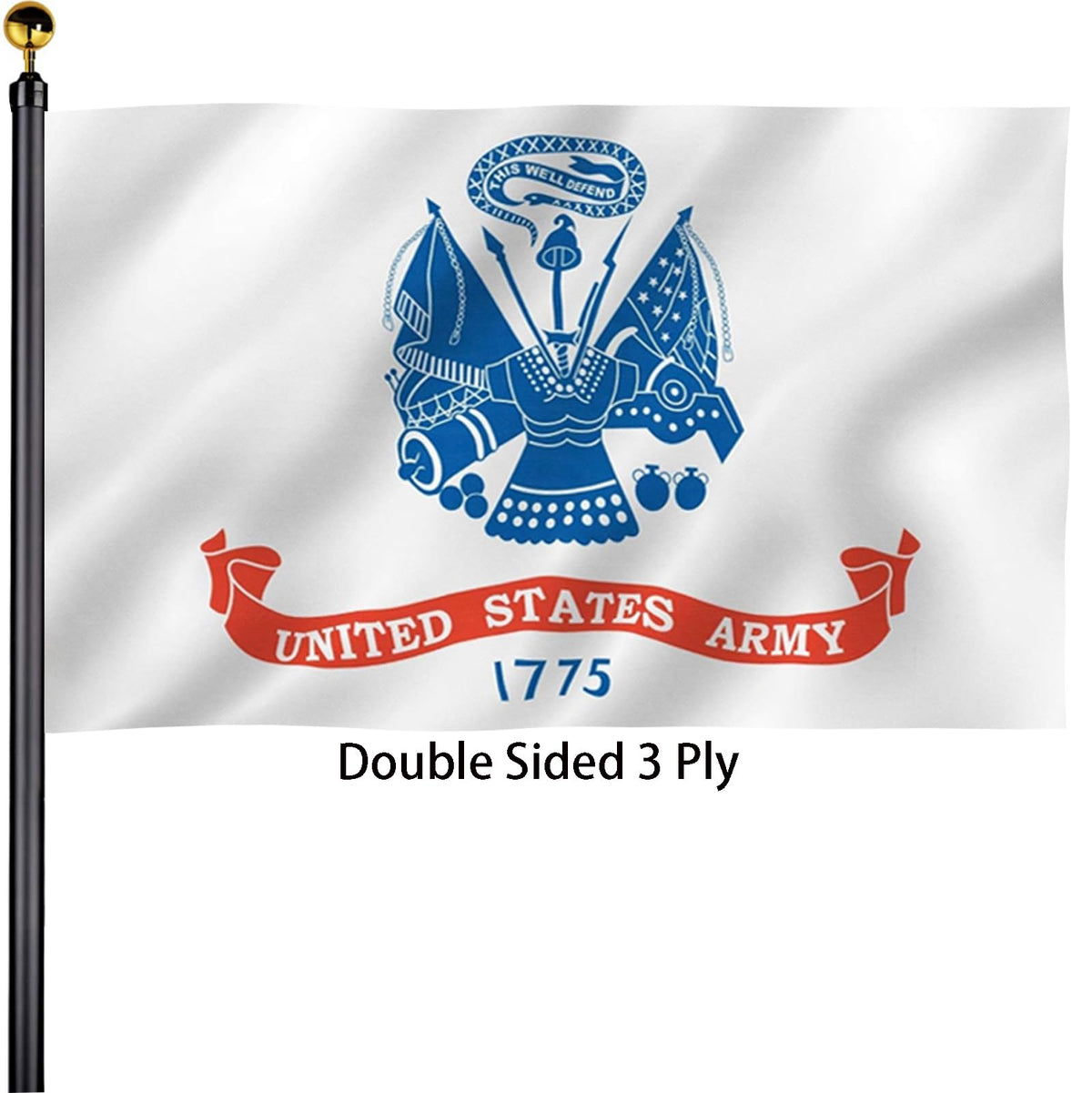Bleshope army flag 3x5 outdoor front view for bold outdoor display