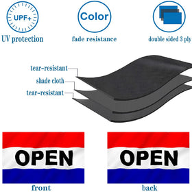 Bleshope heavy-duty polyester flag material ensures durable outdoor performance.