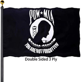 Bleshope Pow Flags 3x5 outdoor double-sided design boosts visibility in any yard