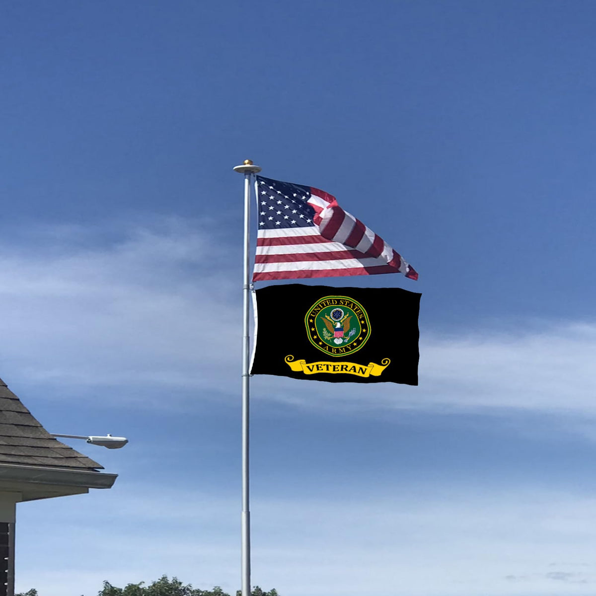 Bleshope flag with reinforced stitching supports long outdoor use.