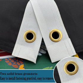 Bleshope UV fade-resistant flag maintains vibrant colors in sun exposure.