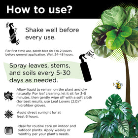 Bless Your Soil Big Leaf Energy indoor use with vibrant houseplants