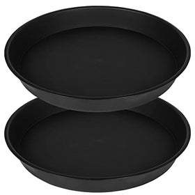 Bleuhome 17-inch plant saucer top view keeps surfaces dry by catching overflow.