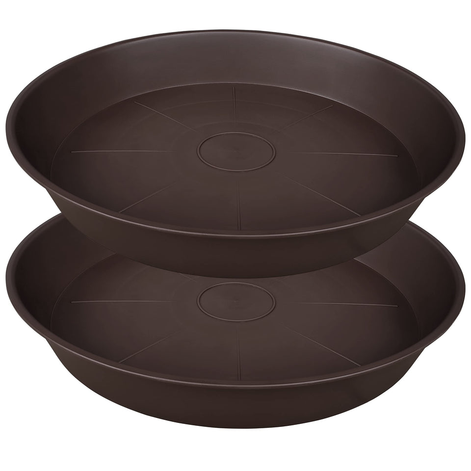 Bleuhome 22 inch plant saucer top view for large pots.