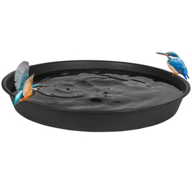 Bleuhome 2 pack black plant saucers ready for multiple pots