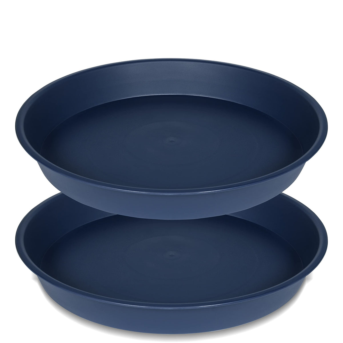 Bleuhome 12-inch blue bird bath bowl in garden attracts birds