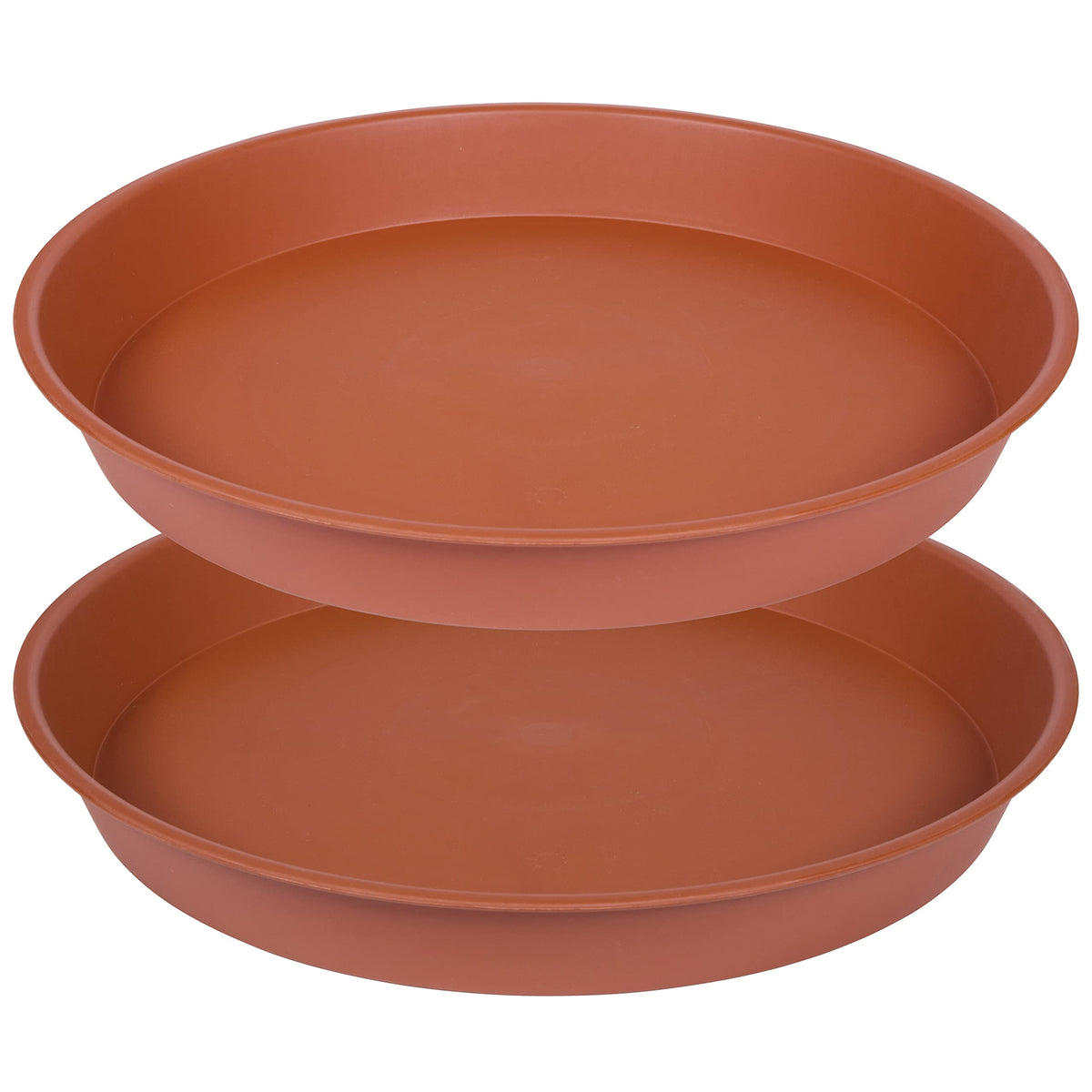 Bleuhome 14-inch terracotta bird bath bowl in garden inviting birds to bathe