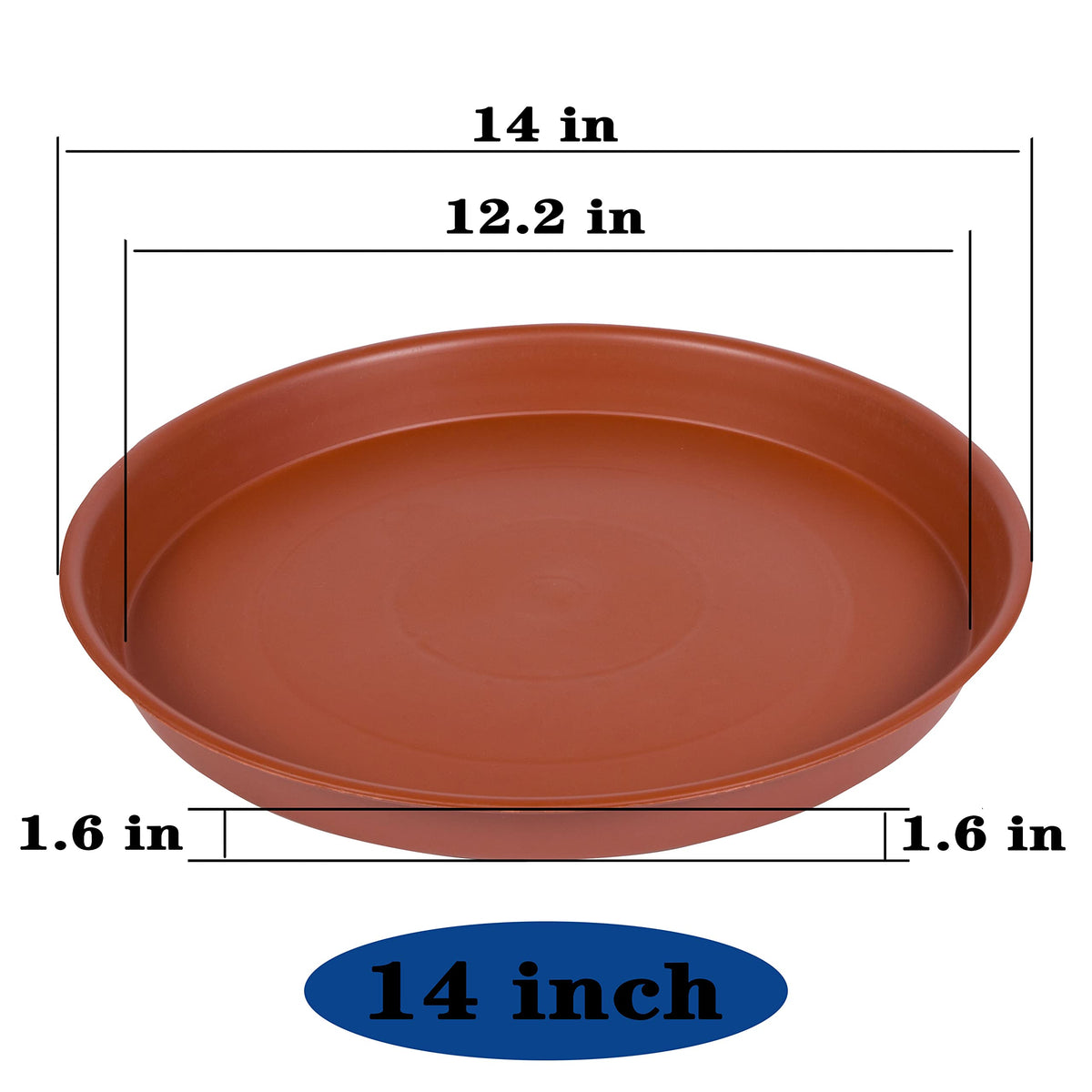 Bleuhome durable PP bird bath bowl construction withstands outdoor use