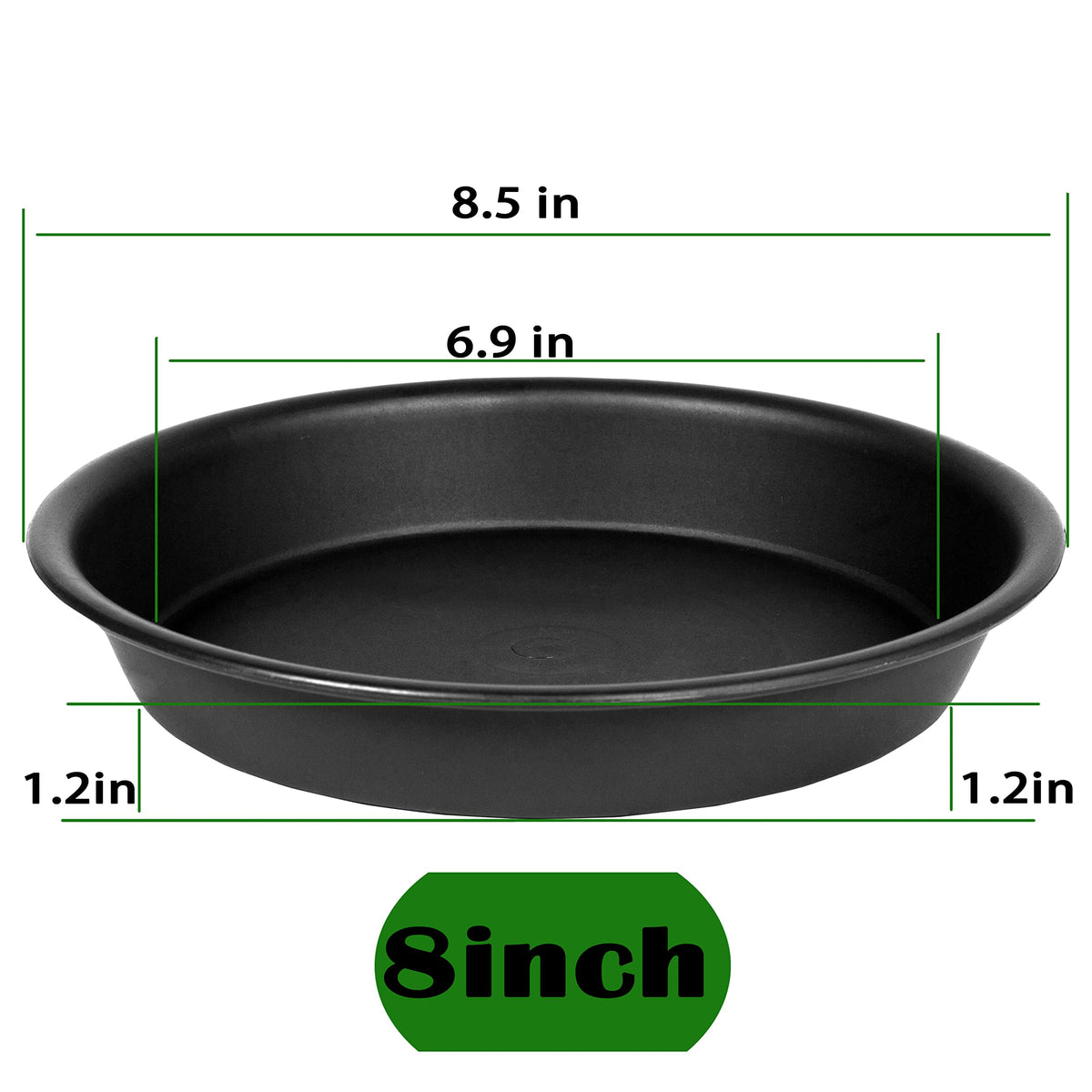 Bleuhome two-pack no-hole saucer protects surfaces from watering drips