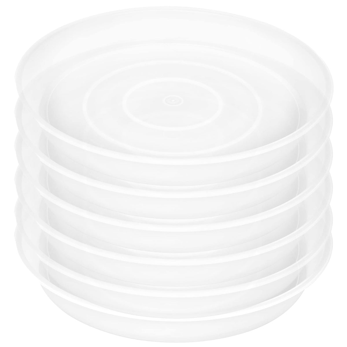 Bleuhome 6-inch clear plant saucer pack for clean indoor pot drainage