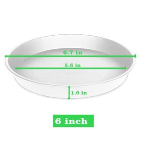 Bleuhome durable PP plant saucer with matte exterior