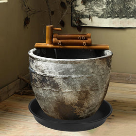 Bleuhome plant saucer used indoors or outdoors for versatility