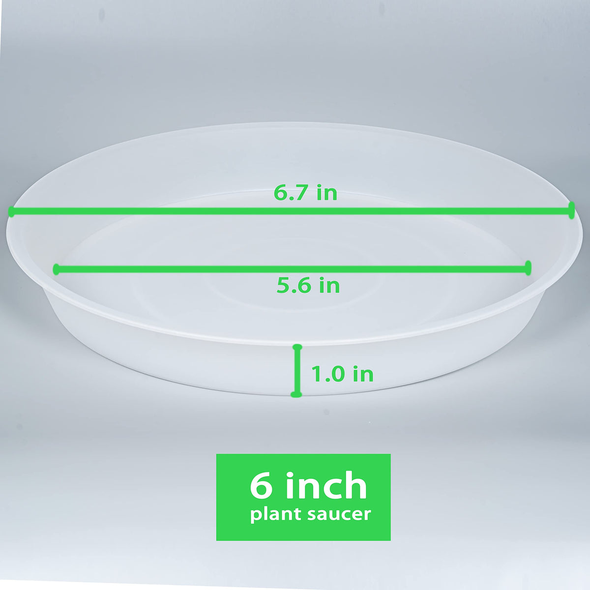 Bleuhome thickened plastic saucer protects furniture from spills