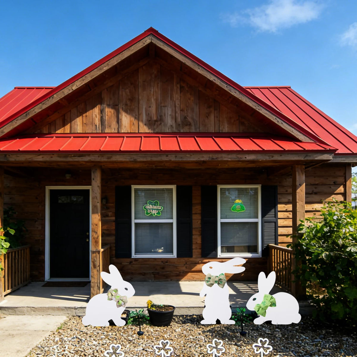 Blevla durable PVC signs repel rain and wind while keeping spring charm.