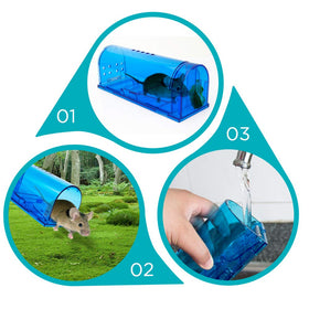 Blinc humane mouse trap ventilation holes close-up, stress-free capture.