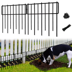 Blingluck Animal Barrier Fence panel stands 12 inches tall for garden defense.