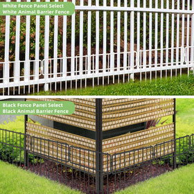 Blingluck no-dig fencing helps anchor along existing borders without digging.