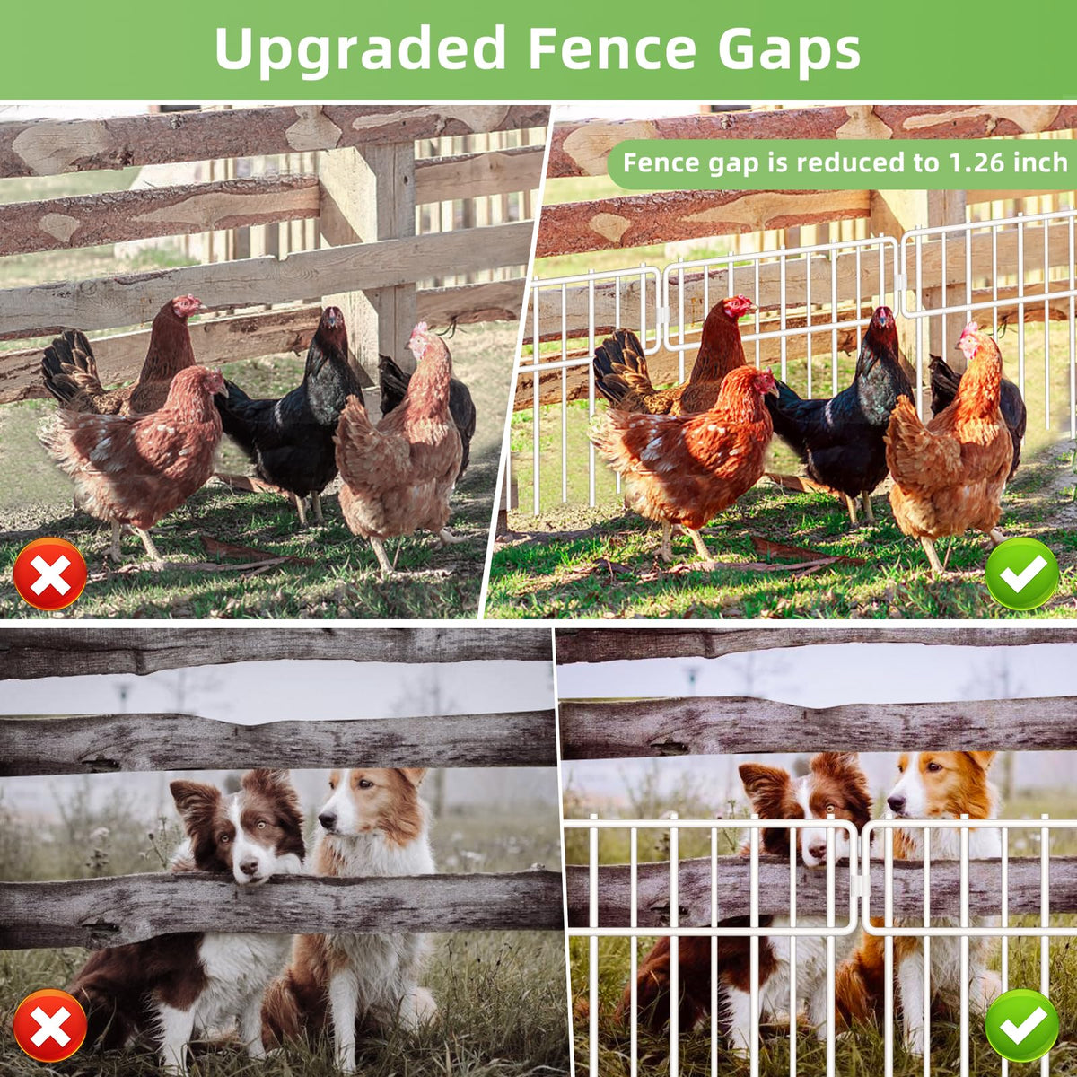 Blingluck removable design lets you rearrange fences as your garden changes.