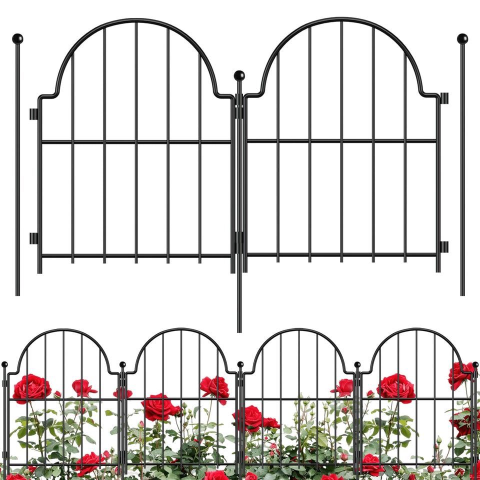 Blingluck garden fence arch 21ft border for outdoor spaces