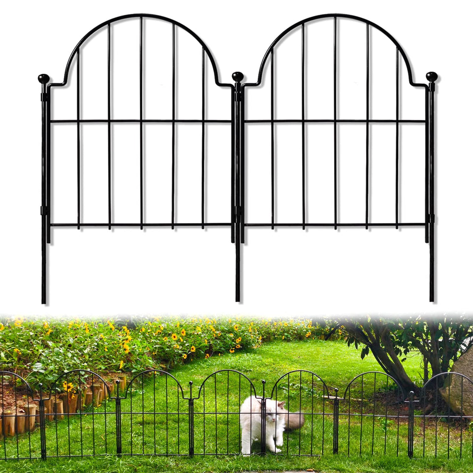 Blingluck garden fence arch 22in height provides a decorative yard border.