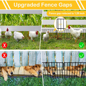 Blingluck garden fence installation with snaps demonstrates quick, tool-free setup
