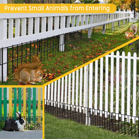 Rustproof welded metal wires provide durable outdoor protection.