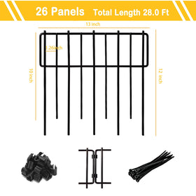 Rustproof metal wire fence offers durable, weather-resistant garden protection.