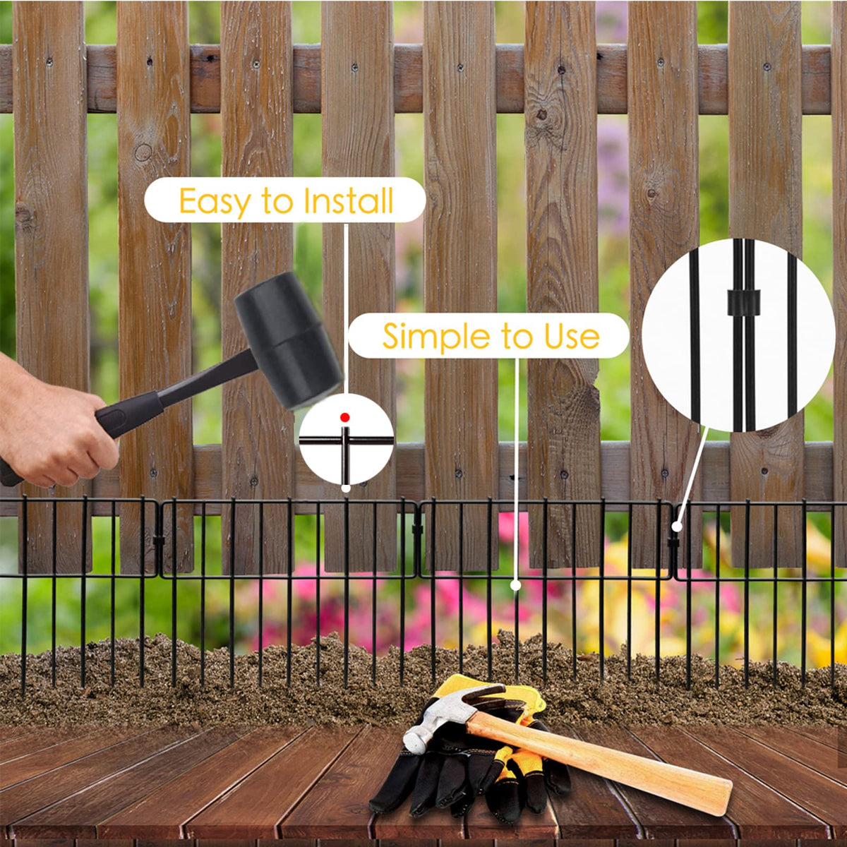Blingluck rustproof welded-wire fence close-up highlights durable weather-ready construction
