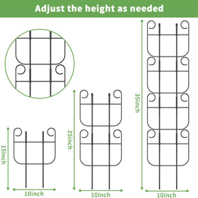 Blingluck durable metal frame offers steady plant support for ivy