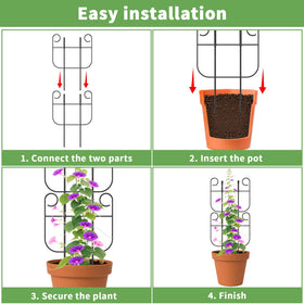 Blingluck rustproof coating on trellis provides durable support