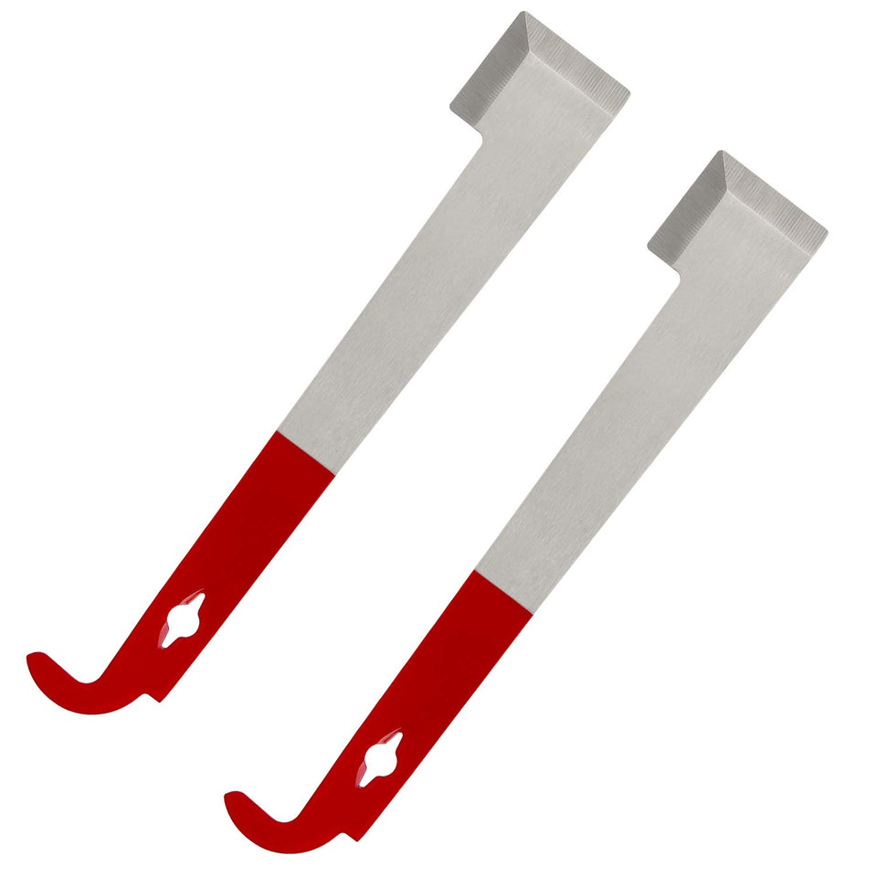 Blisstime j-hook hive tool 11in lifting the first frame with ease.