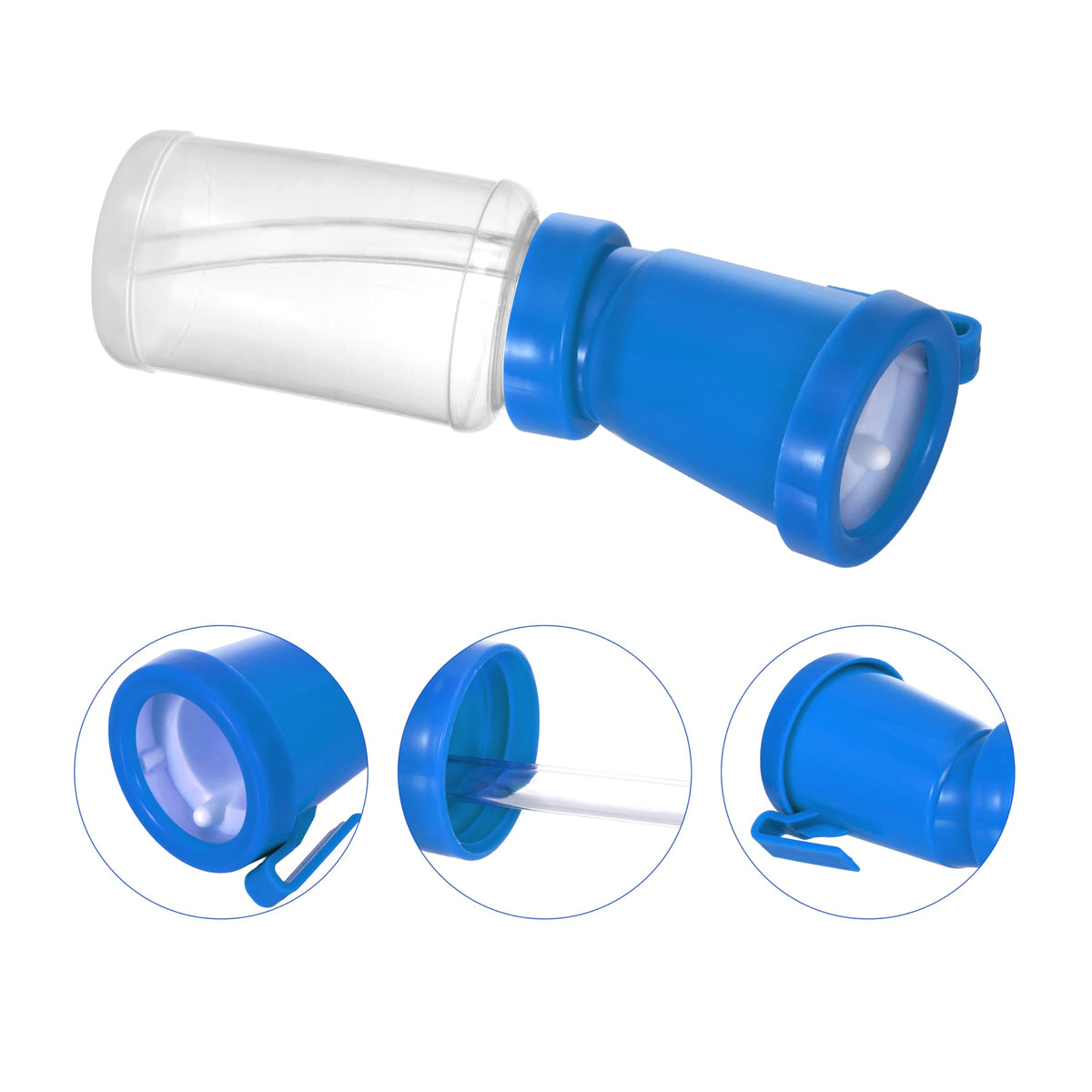 Blisstime blue teat dip cup ready for refill and reuse