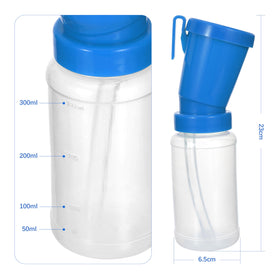 Blisstime blue two-chamber teat dip cup shown in design