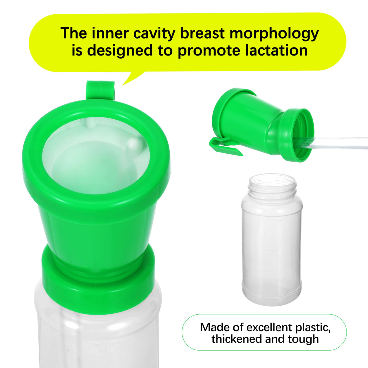 Blisstime Teat Dip Cup green squeeze-discard feature for quick disposal of excess dip