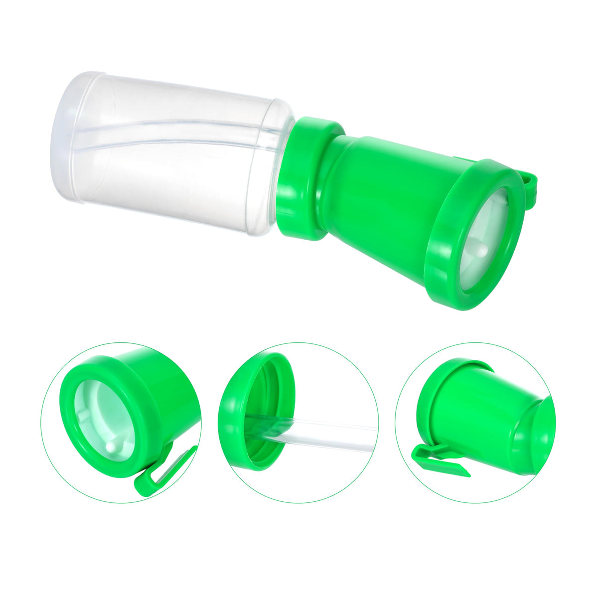 Blisstime Teat Dip Cup green teat-dip immersion in lower chamber prior to milking