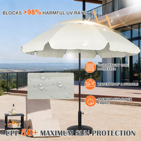 Blissun iron pole with rust-resistant finish delivers stable, durable support.