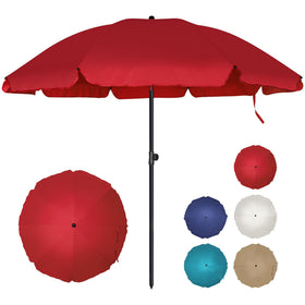 Blissun 6.5ft patio umbrella tilt-button for precise sun shading.