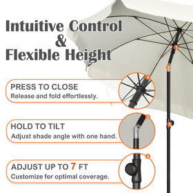 Blissun UPF50+ canopy providing strong sun protection while staying lightweight.
