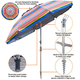 Blissun carry bag for easy beach transport and storage