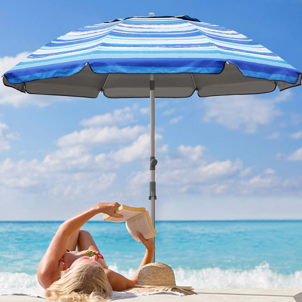 Blissun steel bottom pole with zinc tilt enhances rigidity and longevity.